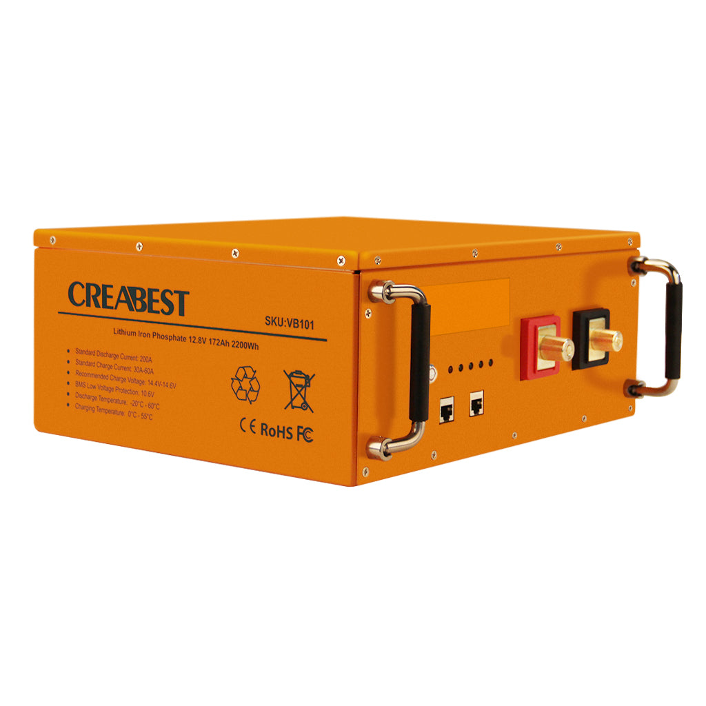 LiFePO4 Battery 172Ah 12.8V Deep Cycle for RV Leisure Marine Boat Caravan Camping with bluetooth
