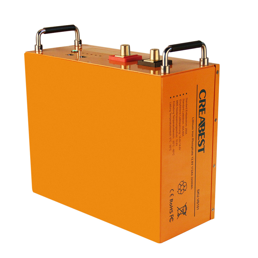 LiFePO4 Battery 172Ah 12.8V Deep Cycle for RV Leisure Marine Boat Caravan Camping with bluetooth