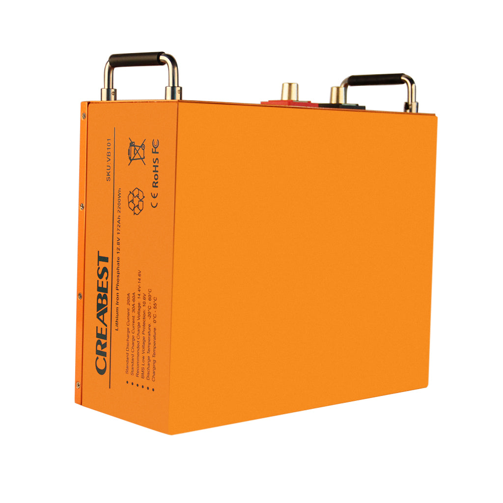 LiFePO4 Battery 172Ah 12.8V Deep Cycle for RV Leisure Marine Boat Caravan Camping with bluetooth